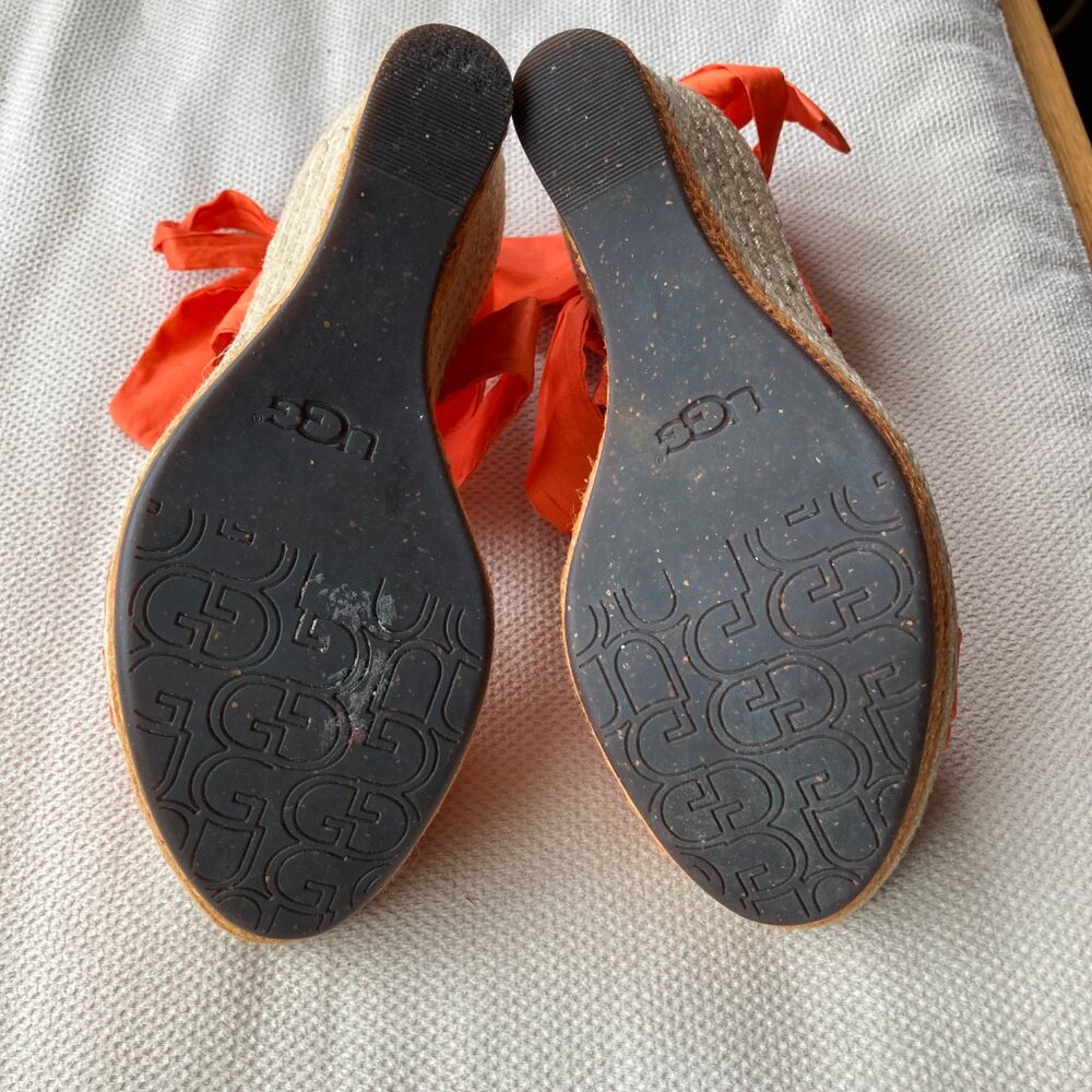 UGG Luciana Sandals Women’s 6.5 • Orange Strappy • Summer comfort! - Picture 5 of 6